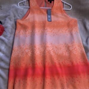 Beautiful, sleeveless, New Coral Ombré Apt 9 dress. Great for any occasion. 😊